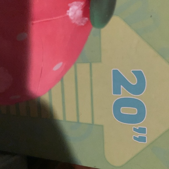 Giant strawberry expanding 20 inch plush like new - Picture 8 of 8